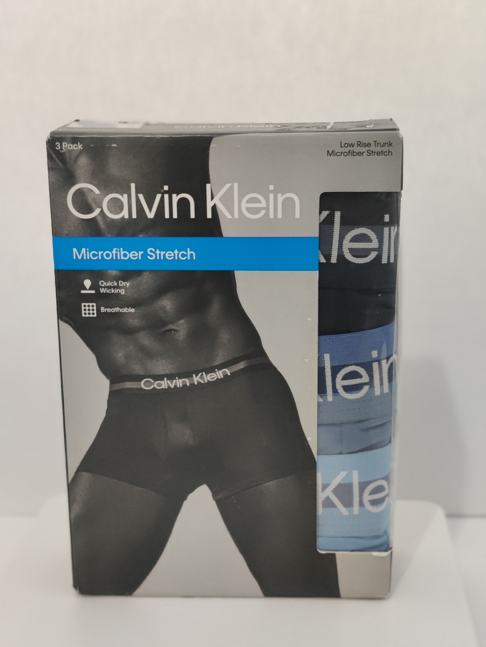 Men's 3Pk Calvin Klein Microfiber Stretch Low Rise Trunk NP2768X-L2C Size L NWT